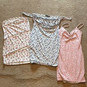 Floral Print Dresses Set